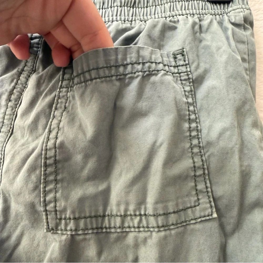 OshKosh Boys‎ Cargo Jogger Pants Sage Green Husky Stretch Size 12 Straight Leg